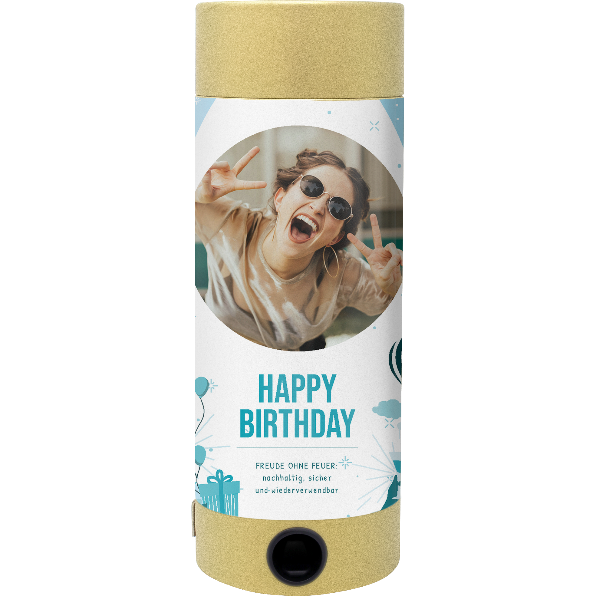 Bombe de table durable Happy Birthday de Happy Moment by Artoz