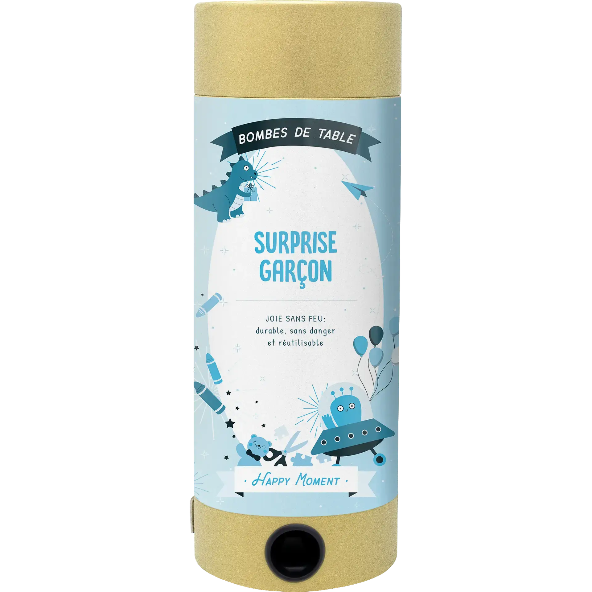 Bombe de table durable Surprise Garçcon de Happy Moment by Artoz