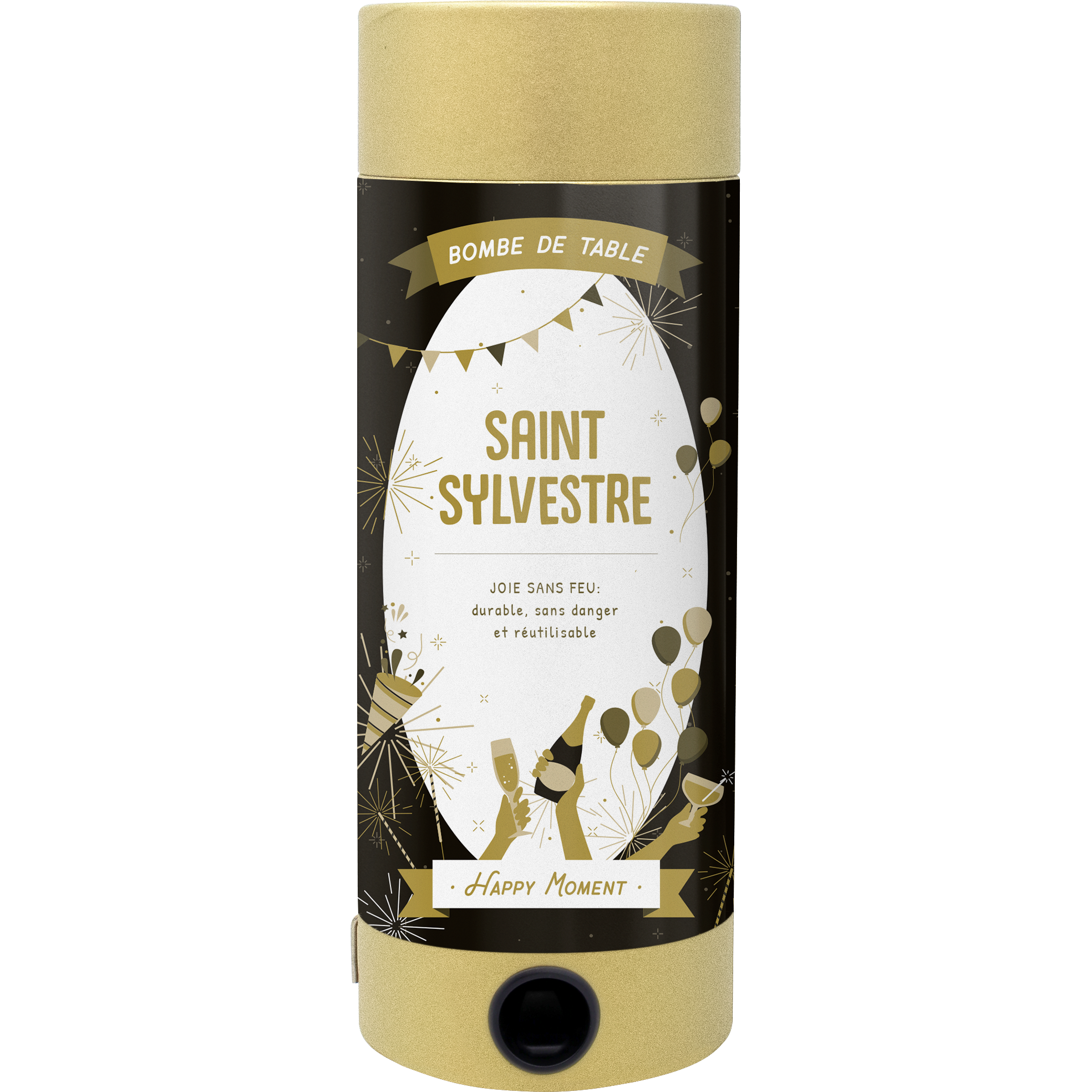 Bombe de table durable Temps de Saint-Sylvestre de Happy Moment by Artoz